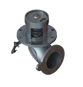 VÁLVULA DE FONDO MECÁNICA CURVA - VITON